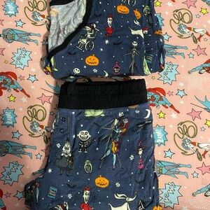 Little Sleepies Blue Halloween Pajama Set